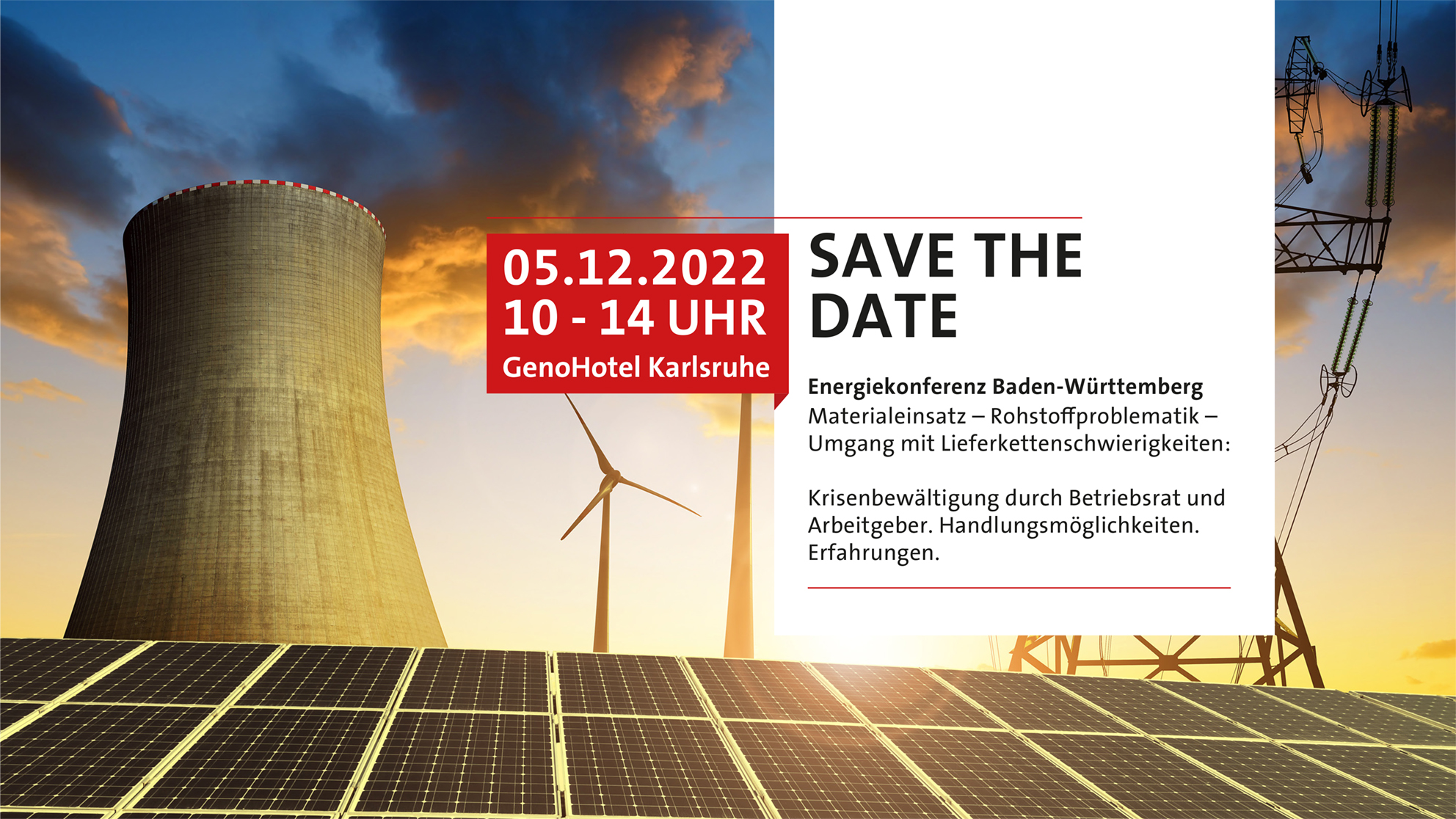 Energiekonferenz Baden-Württemberg - Save the Date