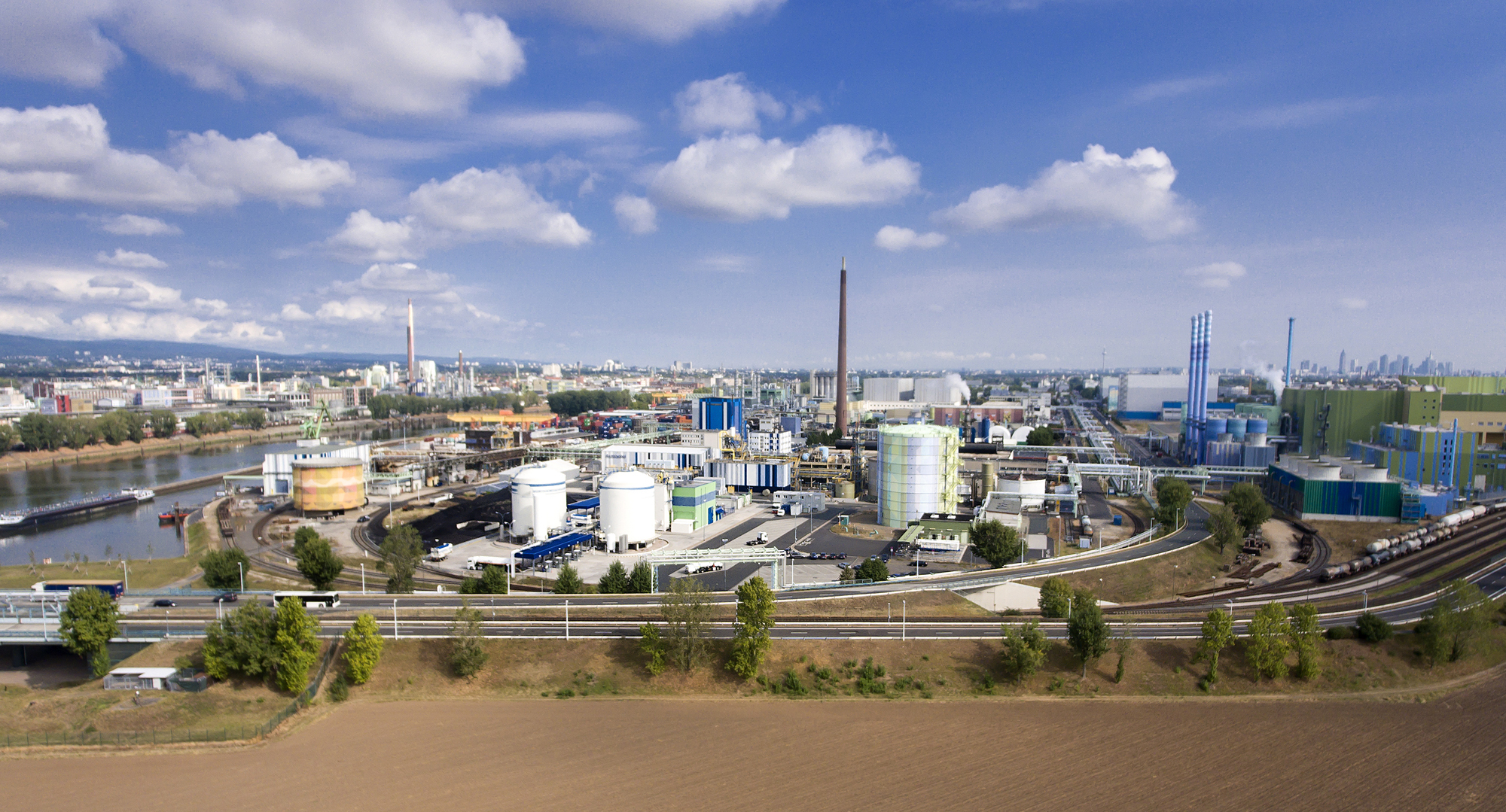 Industriepark Infraserv Hoechst Frankfurt - Luftaufnahme